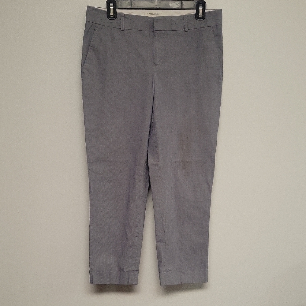 Banana Republic White and Blue Pants